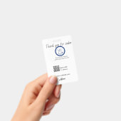 Google review business logo website scan QR code Badge (Handheld)