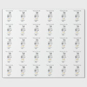 Google review business logo website scan QR-code Cadeaupapier (Vlak)