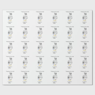 Google review business logo website scan QR-code Cadeaupapier