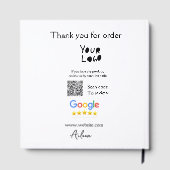 Google review business logo website scan QR-code Gastenboek (Achterkant)