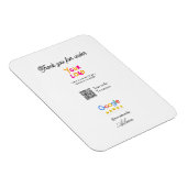 Google review business logo website scan QR code Magneet (Rechterzijde)