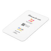 Google review business logo website scan QR code Magneet (Linkerzijde)