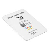 Google review business logo website scan QR-code Magneet (Rechterzijde)