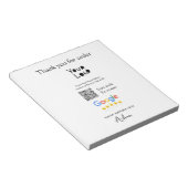 Google review business logo website scan QR-code Notitieblok (Schuin)