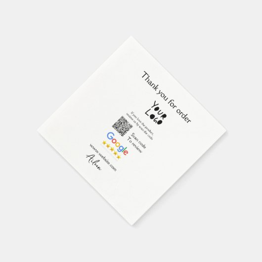 Google review business logo website scan QR-code Servet (Hoek)