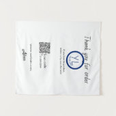 Google review business logo website scan QR code Wandkleed (Voorkant (horizontaal))