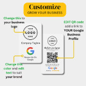 Google Review Kaart aanvragen met Logo en QR-code Visitekaartje