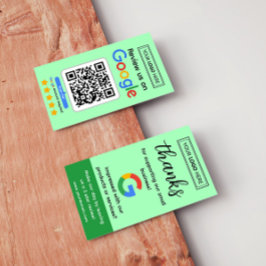 Google Review Kaart aanvragen met Logo en QR-code Visitekaartje