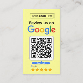 Google Review Kaart aanvragen met Logo en QR-code Visitekaartje