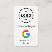 Google Review Kaart aanvragen met Logo en QR-code Visitekaartje (Achterkant)