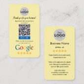 Google Review Kaart Visitekaartje (Voorkant / Achterkant)