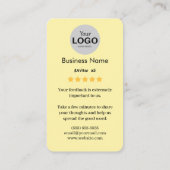 Google Review Kaart Visitekaartje (Achterkant)