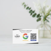 Google Review Kaart Visitekaartje (Staand voorkant)