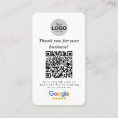 Google Review Kaart Visitekaartje (Voorkant)