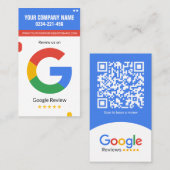 Google Review Kaart Voor veel bedrijven Visitekaartje (Voorkant / Achterkant)