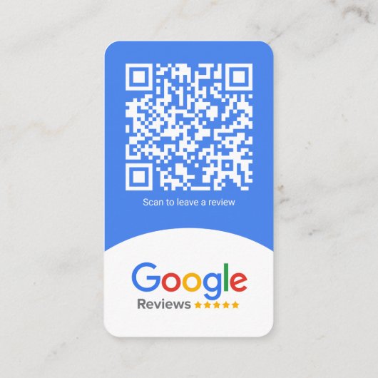 Google Review Kaart Voor veel bedrijven Visitekaartje (Achterkant)