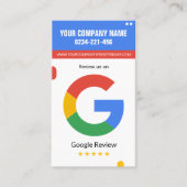 Google Review Kaart Voor veel bedrijven Visitekaartje (Voorkant)