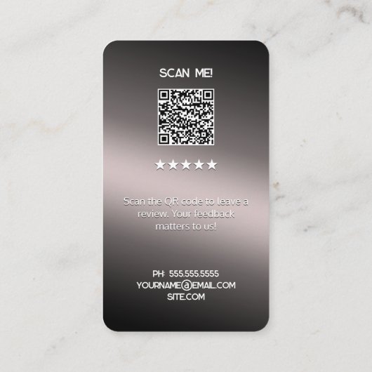 Google Review Kaarten Visitekaartje (Achterkant)