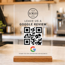 Google Review Logo Acrylaat Tafelblad Display