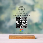 Google Review Logo Acrylic Tabletop Display (Neutraal)