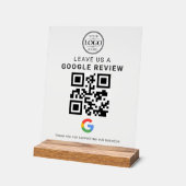 Google Review Logo Acrylic Tabletop Display (Hoek)