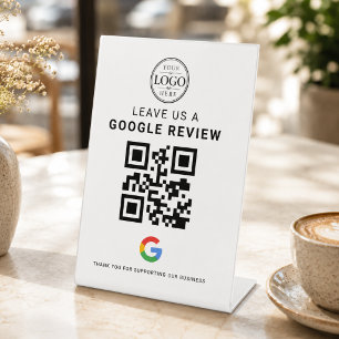 Google Review Logo Tafeldisplay Reclamebord Met Voetstuk