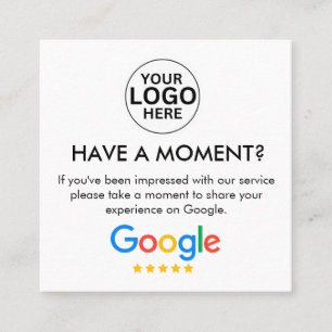 Google Review met QR Code Link 2023 Vierkante Visitekaartje