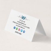 Google Review Met QR Code Link Visitekaartje (Achterkant)