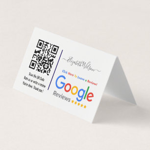 Google Review Met QR Code Link Visitekaartje