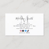 Google Review met QR Code Link Visitekaartje (Achterkant)