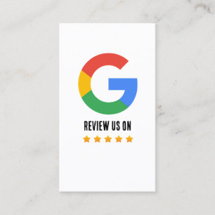 Google Review met QR Code Link Visitekaartje
