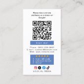 Google Review met QR Code Link Visitekaartje (Achterkant)