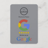 Google Review Met QR Code Link Zakelijke Visitekaa Informatiekaartje (Voorkant)