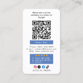 Google Review Met QR-code Link Zakelijke Visitekaa Visitekaartje (Achterkant)