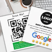 Google-Review met QR-codecink Vierkante Visitekaartje