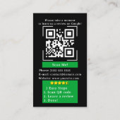 Google-Review met QR-codeverbinding en Logo Visitekaartje (Achterkant)