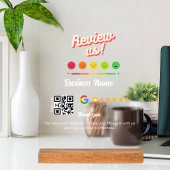 Google Review Mijn Bedrijf Dank u QR Code Acryl Bord