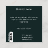 Google Review Mijn Bedrijf Dank u QR Code Vierkante Visitekaartje (Achterkant)