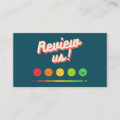 Google Review Mijn Bedrijf Dank u QR Code Visitekaartje (Voorkant)