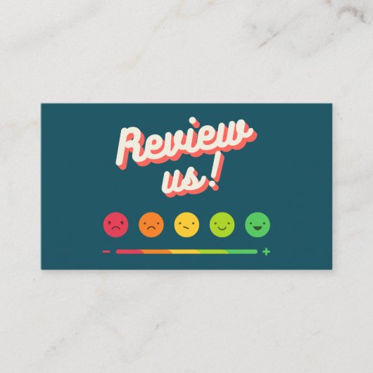 Google Review Mijn Bedrijf Dank u QR Code Visitekaartje (Voorkant)