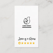 Google Review Mijn Bedrijf QR Code Link Dank u Visitekaartje (Voorkant)