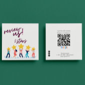 Google Review Mijn Bedrijf QR Code Link Vierkante Visitekaartje