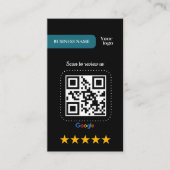 Google Review Mijn Bedrijf Voeg Logo QR Code toe Visitekaartje (Voorkant)