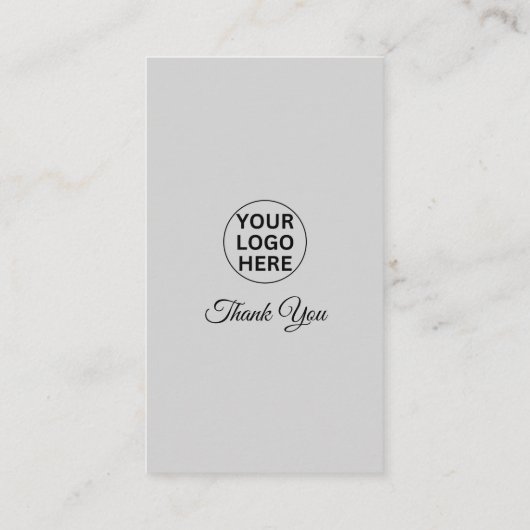 Google Review My Business 5-sterren QR-code grijs Visitekaartje (Achterkant)