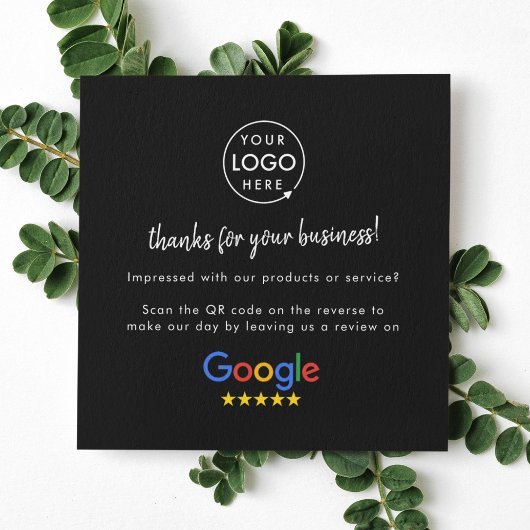 Google Review ons Black Business Hartelijk dank vo Vierkante Visitekaartje