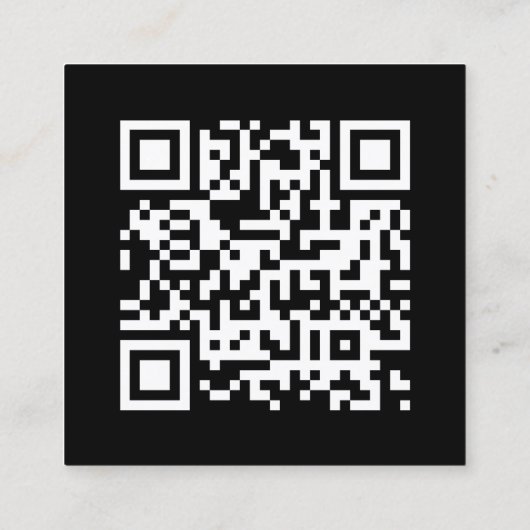 Google Review ons Black Business Hartelijk dank vo Vierkante Visitekaartje (Achterkant)