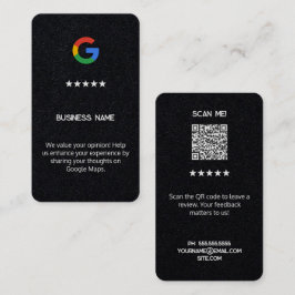 Google Review Premium Kaarten Visitekaartje