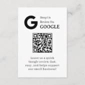 Google Review QR | Business Feedback Link Informatiekaartje (Voorkant)