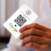 Google Review QR-code bedankt Visitekaartje
