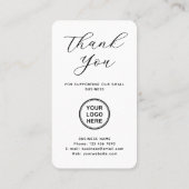 Google Review QR-code bedankt Visitekaartje (Achterkant)